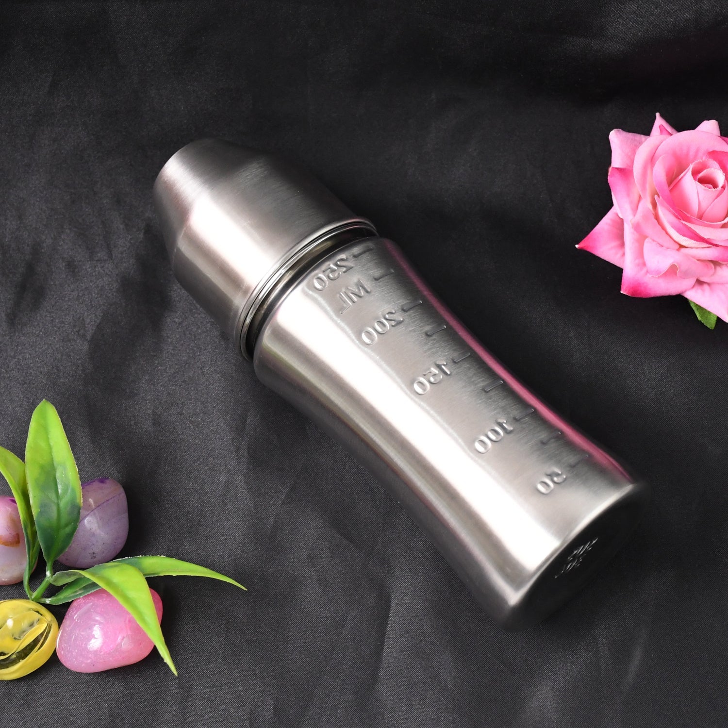 Ganesh Stainless Steel Baby Feeding Bottle, Milk Bottle for New Born / Infants / Toddler Up to 3 Years, BFA Free (250 ML Approx) Ganesh Stainless Steel Baby Feeding Bottle, Milk Bottle for New Born / Infants / Toddler Up to 3 Years, BFA Free (250 ML Approx)